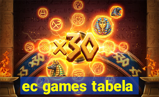 ec games tabela